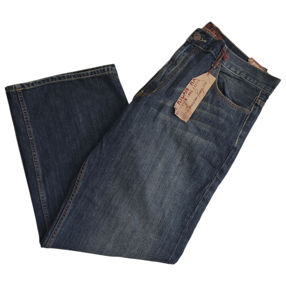 American Rag CIE Relaxed Bootcut Jeans 38x30 Piston Wash Men's Vintage 90s Style
